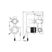 Nero Opal Shower Mixer with Divertor Separate Plate