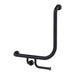 Conserv Hygienic Seal® 90° Ambulant & Accessible Grab Rail with Toilet Paper Holder 450mm x 450mm