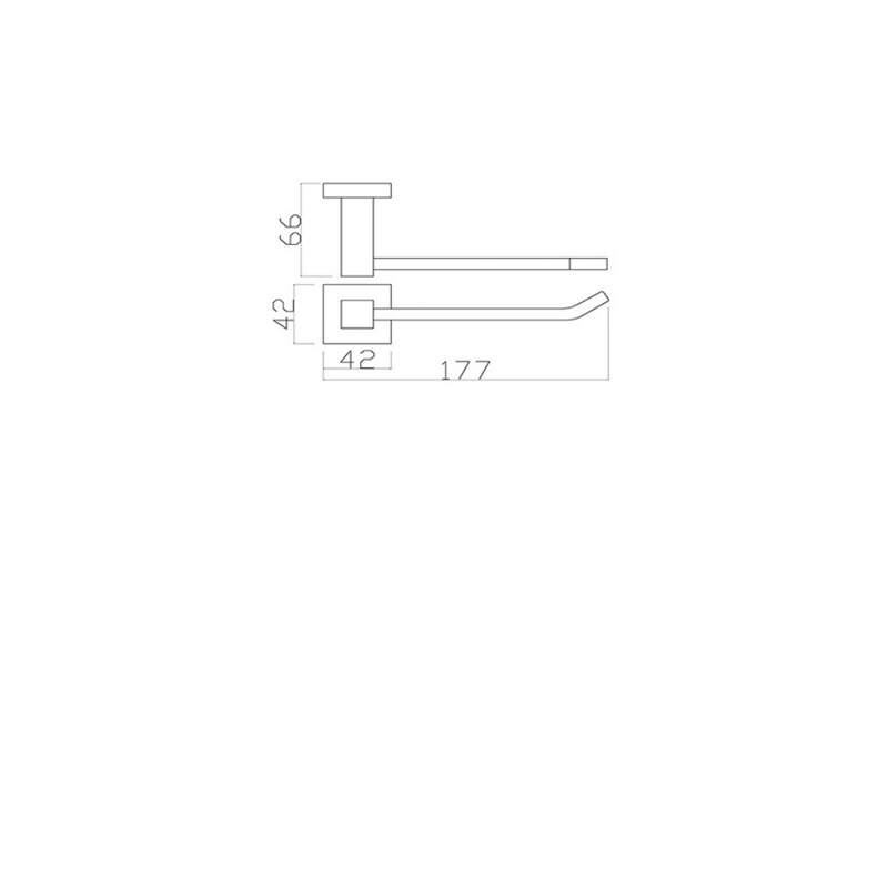Azzura 17 Series Toilet Roll Holder Bright Chrome