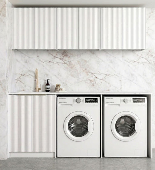 Otti Laundry Kit 1960A Noosa White Inc Benchtop & Laundry Sink