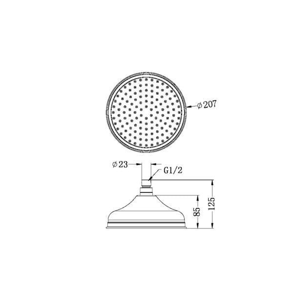 Nero York Shower Head