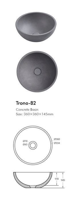 BNK Trono B2 Concrete Basin