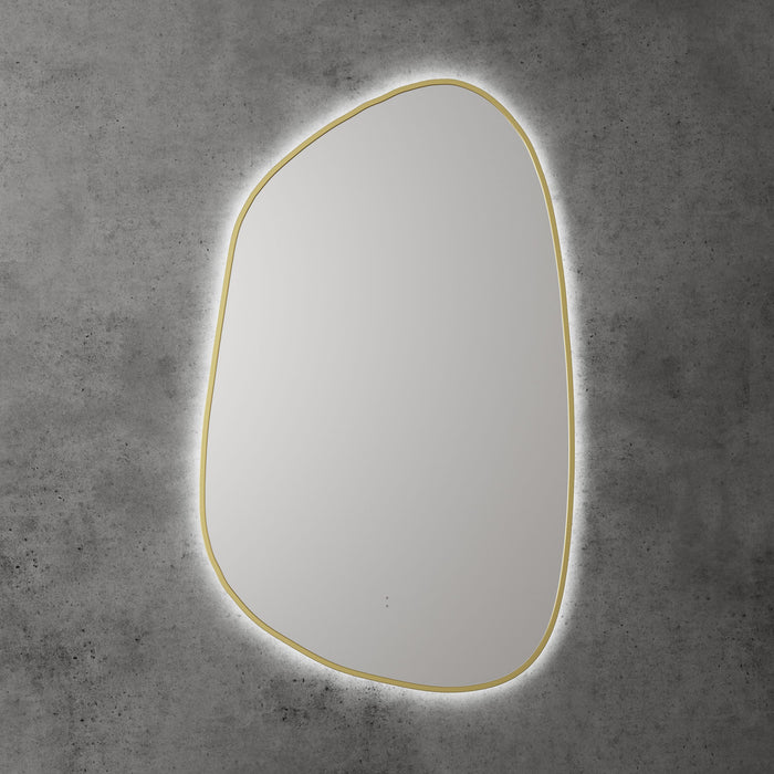 Aulic Tarcoola Asymmetric LED Mirror brushed Gold