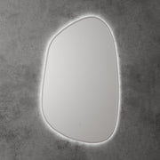 Aulic Tarcoola Asymmetric LED Mirror Brushed Nickel