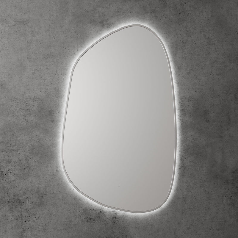Aulic Tarcoola Asymmetric LED Mirror Brushed Nickel