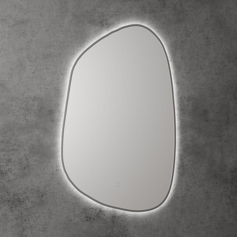 Aulic Tarcoola Asymmetric LED Mirror Gun metal