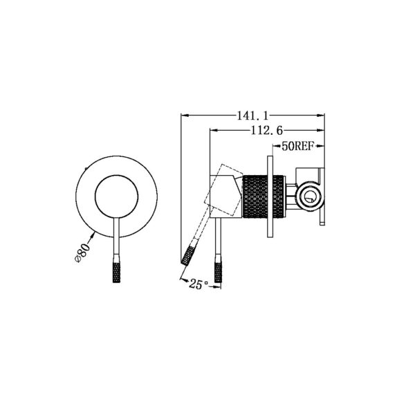 Nero Opal Shower Mixer Plate