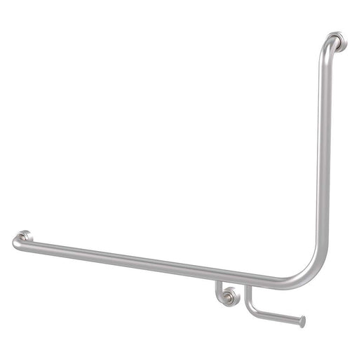 Conserv Hygienic Seal® 90° Accessible Grab Rail with Toilet Paper Holder 960mm x 600mm