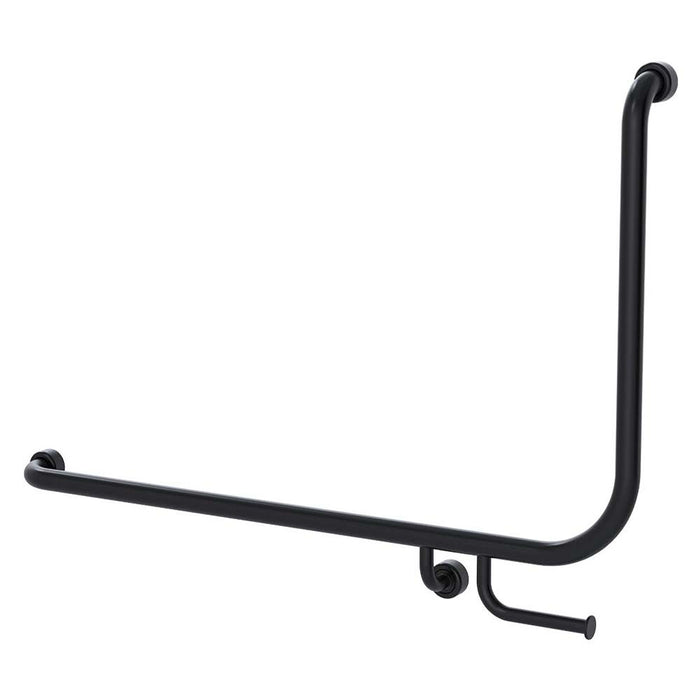 Conserv Hygienic Seal® 90° Accessible Grab Rail with Toilet Paper Holder 960mm x 600mm