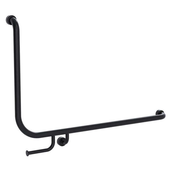 Conserv Hygienic Seal® 90° Accessible Grab Rail with Toilet Paper Holder 960mm x 600mm