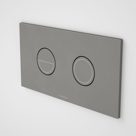 Caroma Invisi Series II® Round Dual Flush Plate & Buttons - Gun Metal