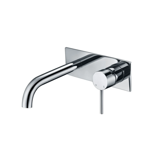 IKON Hali Wall Basin Mixer Curved Spout