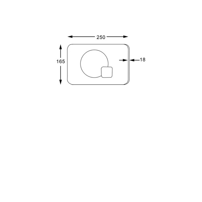 Zero Inwall Cistern Dual Flush Button