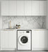 Otti Laundry Kit 1960A Noosa White Inc Benchtop & Laundry Sink