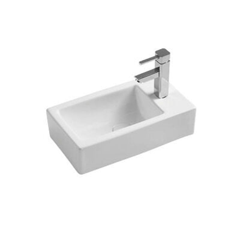 BNK Naga APB-04455-WH Wall Hung Basin Gloss White