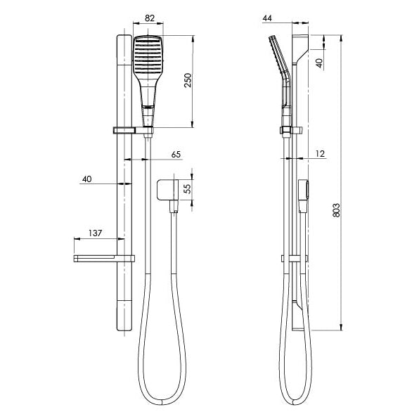 Phoenix NX Cape Rail Shower