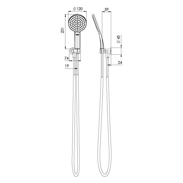 Phoenix NX Quil Hand Shower