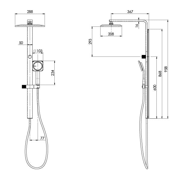 Phoenix NX Orli Twin Shower
