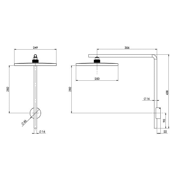 Phoenix NX Iko Shower Arm & Rose