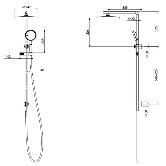 Phoenix NX Iko Twin Shower