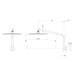 Phoenix Ormond High-Rise Shower Arm and Rose – 4 Star