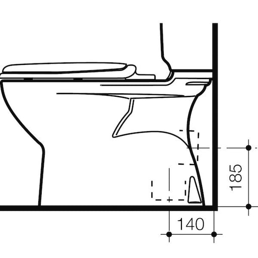 Caroma Caravelle Close Coupled S Trap Pan
