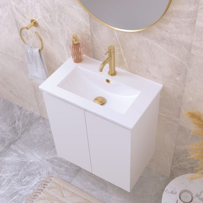 Fienza Delgado Ensuite Depth Ceramic Basin-Top 600