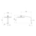 Phoenix Oxley High-Rise Shower Arm and Rose – 4 Star
