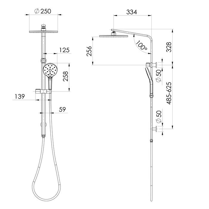 Phoenix Oxley Twin Shower – 4 Star
