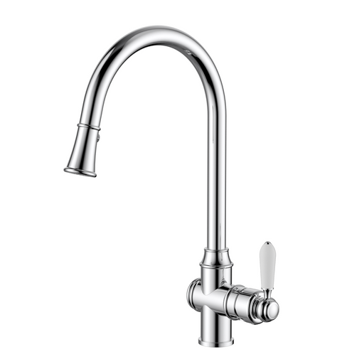 Modern National Bordeaux Pull-Out Kitchen Mixer