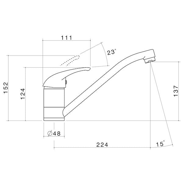 Caroma Elegance Sink Mixer - Lead Free