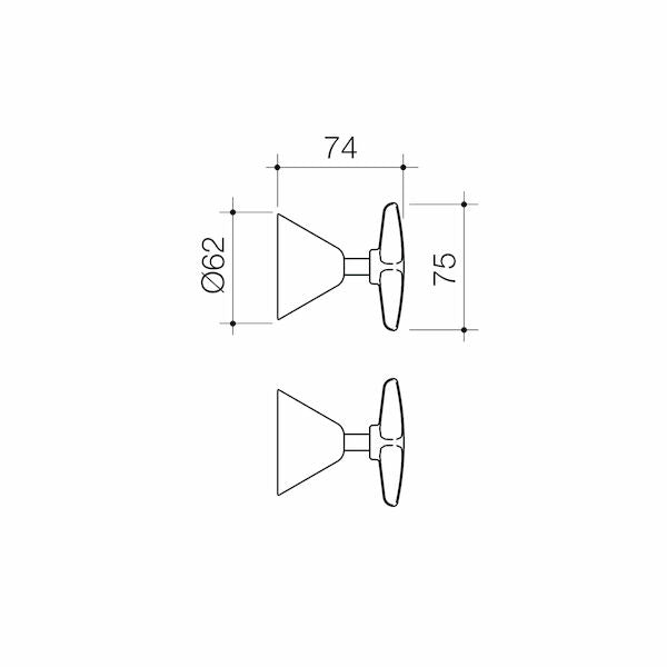 Caroma Elegance II Wall Top Assemblies - Lead Free