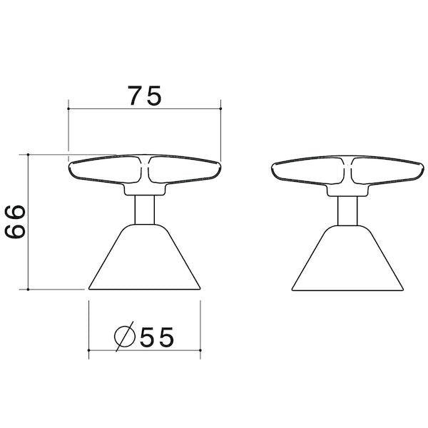 Caroma Elegance II Basin Top Assemblies - Lead Free