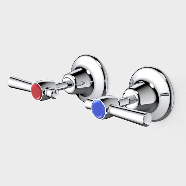 Caroma Caravelle Lever Wall Tap Set - Lead Free