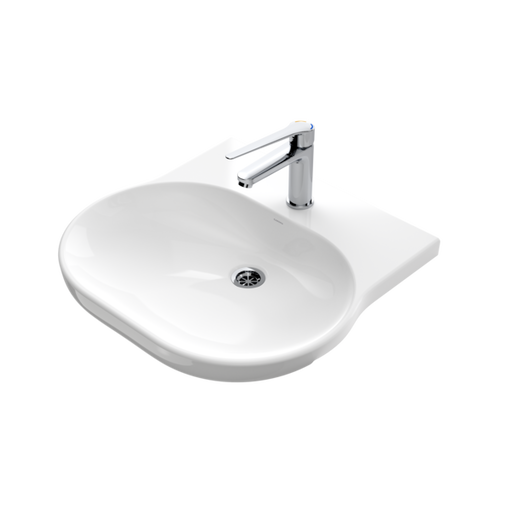 Caroma Opal Sole Semi Recessed Basin 1TH