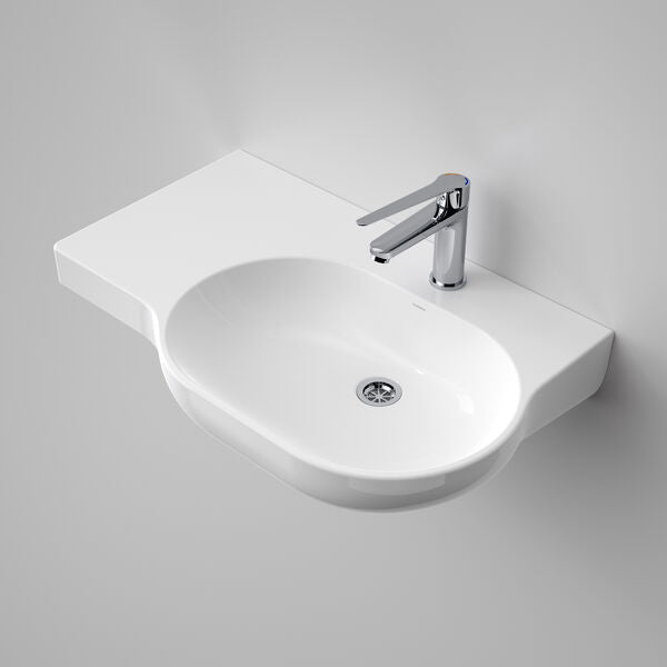 Caroma Opal 720 LHS Wall Basin 1 Tap Hole