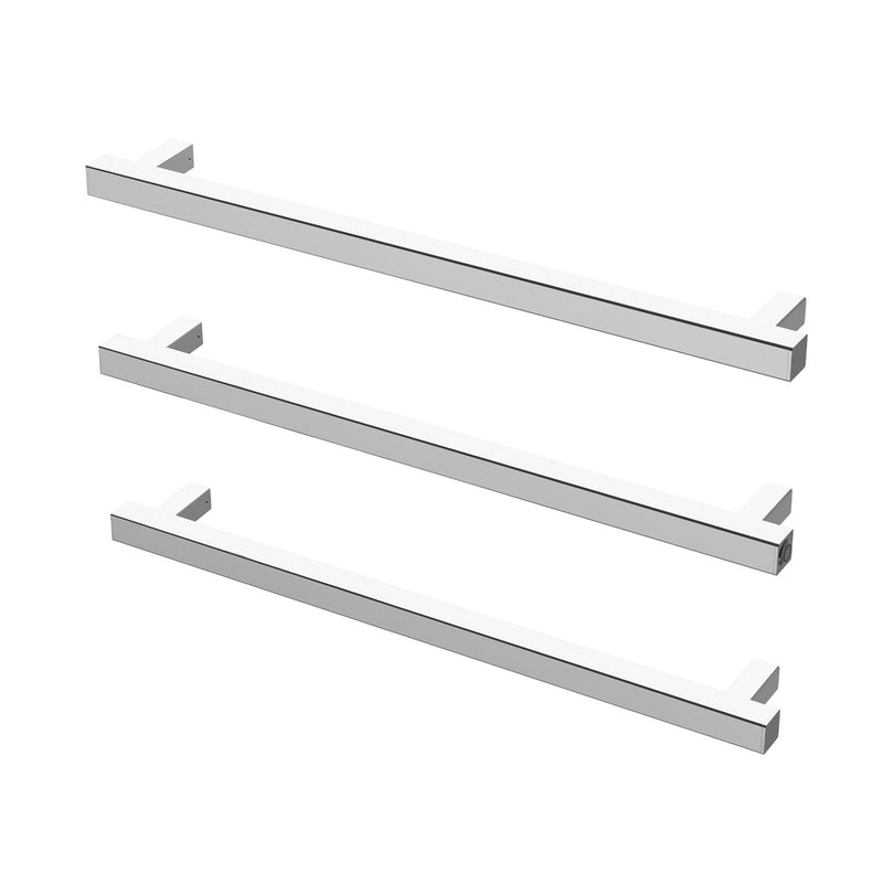 Phoenix Heated Triple Towel Rail Square 800mm