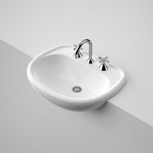 Caroma Caravelle 550 Semi Recessed Basin - 3TH