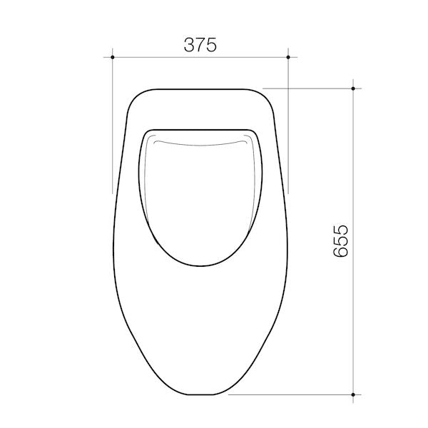 Caroma Integra Back Inlet Urinal