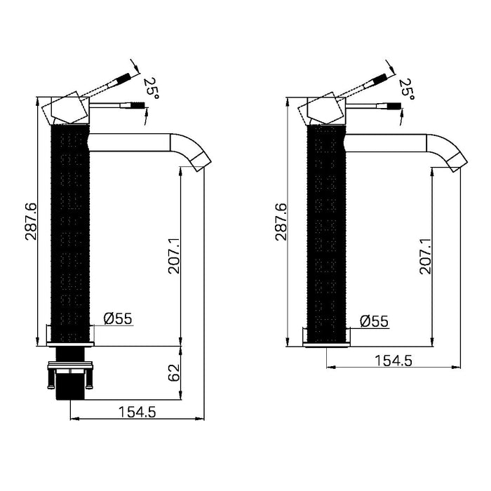 Nero OPAL TALL BASIN MIXER