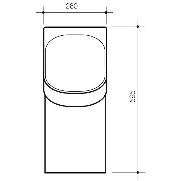 Caroma Cube H2Zero Urinal