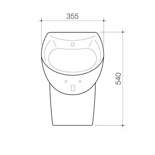 Caroma Leda Electronic Urinal Series II Fit out Kit