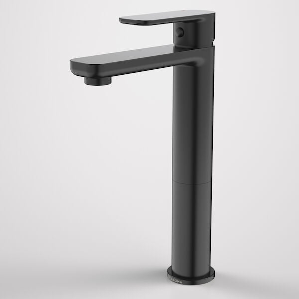 Caroma Luna Tower Basin Mixer - Black - Lead Free