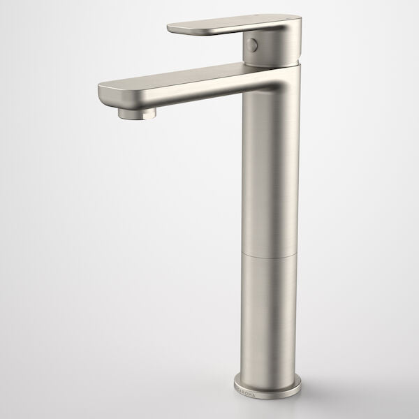 Caroma Luna Tower Basin Mixer - Brushed Nickel - Lead Free