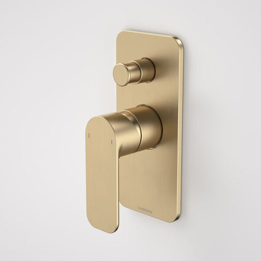 Caroma Luna Bath/Shower Mixer with Diverter Brushed Brass