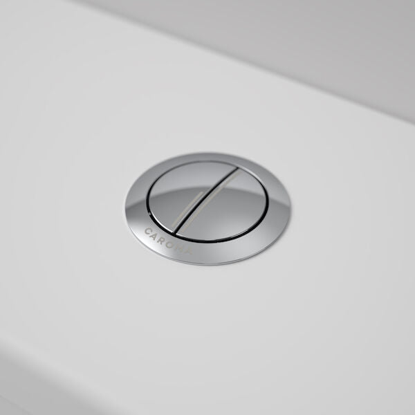 Caroma Urbane II Wall Faced Close Coupled Flush Button - Chrome