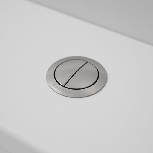 Caroma Urbane II Wall Faced Close Coupled Flush Button - Gun Metal