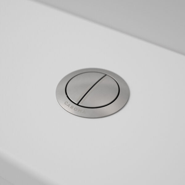 Caroma Urbane II Wall Faced Close Coupled Flush Button - Gun Metal