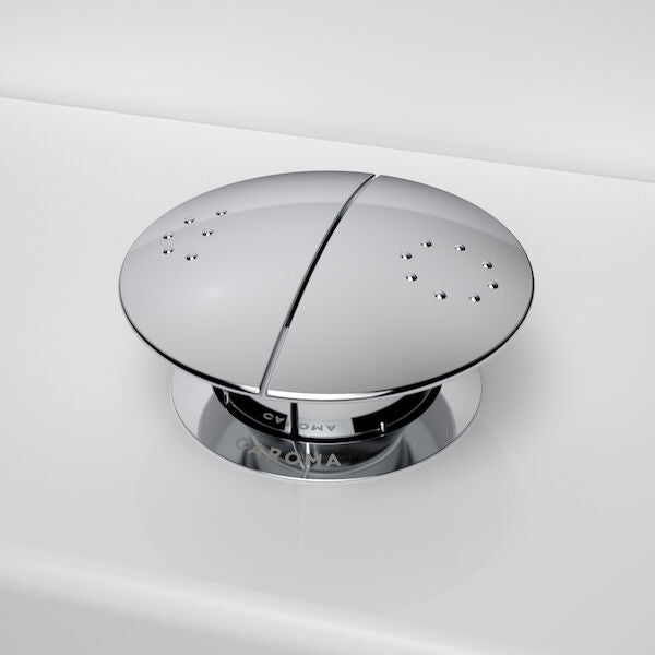 Caroma Round Care Button - Chrome