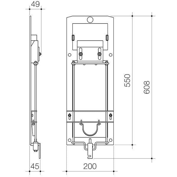 Caroma Integra Urinal Bracket